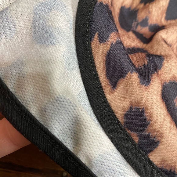 Leopard Print Drawstring Track Shorts - Picture 5 of 5